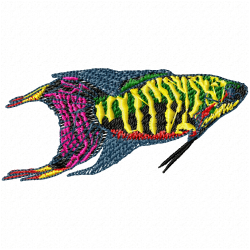 Fishes Embroidery Design 11 Fishes Embroidery Design 11